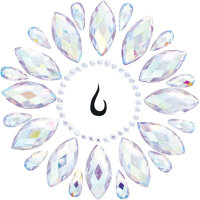 Leg Avenue Self-adhesive body jewelry Rhinestones Flower