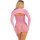 Leg Avenue Dress with heart print & bow One Size Pink