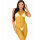 Leg Avenue Ankle-length mesh dress One Size Yellow