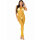 Leg Avenue Ankle-length mesh dress One Size Yellow