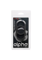 CalExotics Alpha Liquid Silicone Commander Ring Black