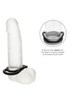 CalExotics Alpha Liquid Silicone Commander Ring Black