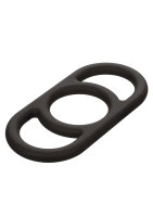 CalExotics Alpha Liquid Silicone Commander Ring Black
