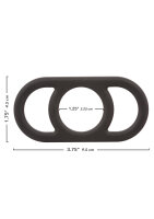 CalExotics Alpha Liquid Silicone Commander Ring Black