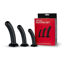 Nexus - Dilator Set Silikon Anal Dildos (S,M,L) Schwarz