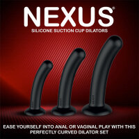 Nexus - Dilator Set Silikon Anal Dildos (S,M,L) Schwarz