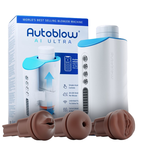 Autoblow AI Ultra dunker Hautton Set 3 Sleeves Mund, Vagina & Anus