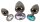 ANOS Metal Butt Plug Set Diamo