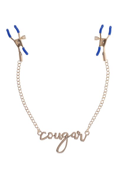 Sportsheets Cougar Nippel Klemmen gold/blau