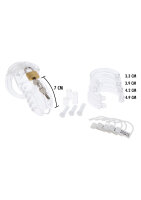 Hidden Desire Extreme Chastity Cock CageAcrylic Transparent