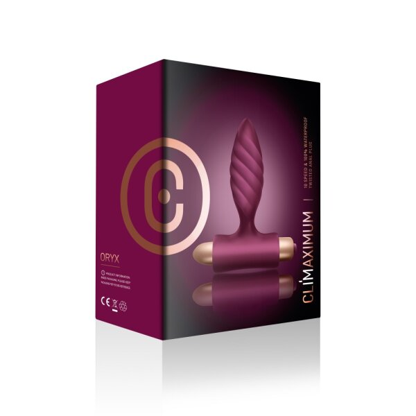 Rocks-Off Vibrator Climaximum Oryx Burgundy Purple