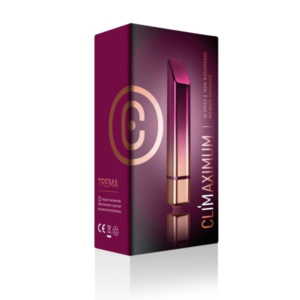 Rocks-Off Vibrator Climaximum Trema Burgundy Lila