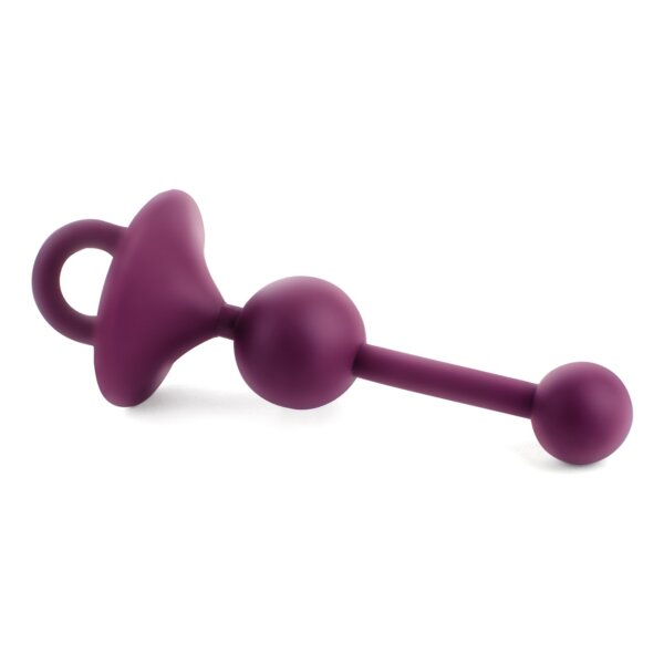 Rends LEmbellir Anal Plug Series Double Pearl 12,5 cm Purple