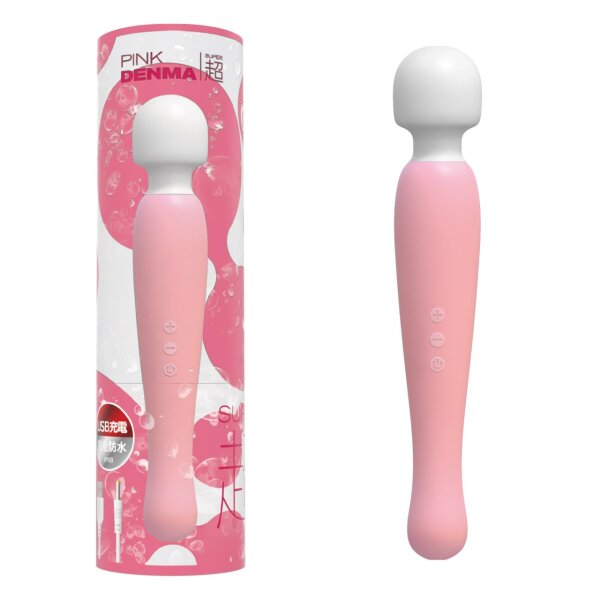 SSI-Japan Pink Denma Super Wandvibrator Weiß/Rosa
