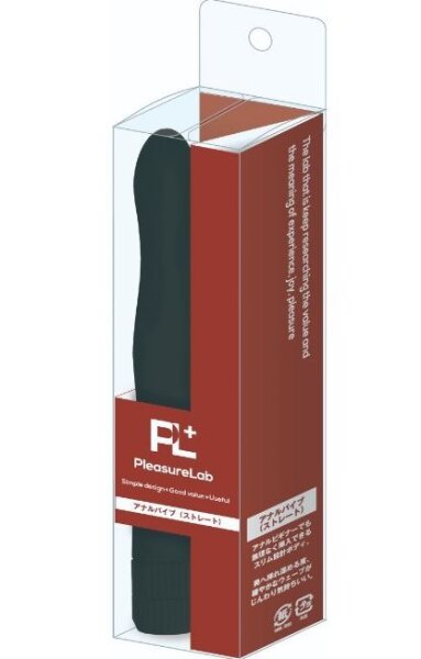 Yuira Pleasure Lab Analvibrator gerade schwarz 15 cm