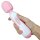 Fairy New Fairy Grace Wand Vibrator Weiß/Rosa 23 cm
