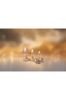 Gleaming Love Pearl Gold Plug Small 2,7 cm