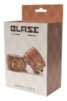 Blaze Elite Ankle Cuffs Cognac Vegan Leather