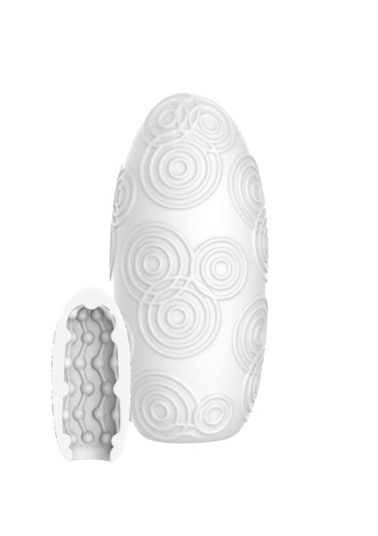 ToyJoy Hero Medium Masturbator Rings White