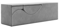 Liberator Aria Flip Chaise upholstered bench Gray