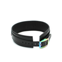 Kiotos Leather Collar Black Rainbow