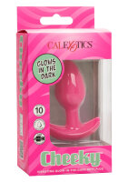 CalExotics Cheeky Vibrating Glow-In-The-Dark Butt Plug...