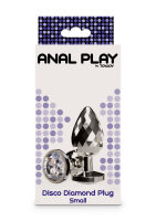 ToyJoy Anal Play Disco Diamond Plug Small Silver 2,7 cm