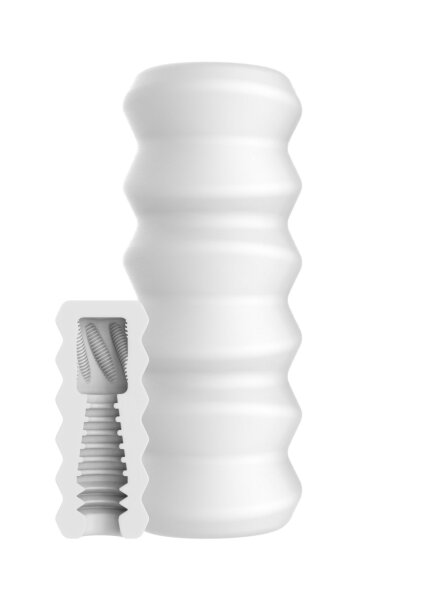 ToyJoy Hero Large Masturbator Pilar White