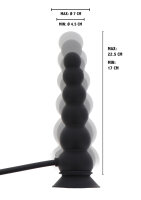 Hidden Desire Extreme Inflatable Suction Base Plug - Expert Black