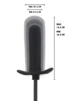 Hidden Desire Extreme Inflatable Smooth Plug - Starter Black