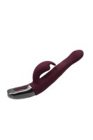 NMC Titanz 8.5 Inch Silicone Rechargeable Vibrator in Rubine Red