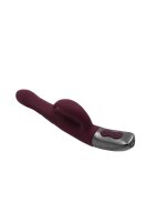 NMC Titanz 8.5 Inch Silicone Rechargeable Vibrator in Rubine Red