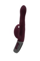 NMC Titanz 8.5 Inch Silicone Rechargeable Vibrator in Rubine Red