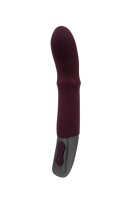 NMC Titanz 7 Inch Silicone Rechargeable Vibrator In Rubine Red