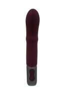 NMC Titanz 7 Inch Silicone Rechargeable Vibrator In Rubine Red