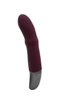 NMC Titanz 7 Inch Silicone Rechargeable Vibrator In Rubine Red