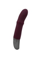 NMC Titanz 7 Inch Silicone Rechargeable Vibrator In Rubine Red