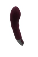 NMC Titanz 7 Inch Silicone Rechargeable Vibrator In Rubine Red