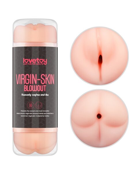 LoveToy Virgin-Skin Blowout Double Side Stroker Vagina and Ass