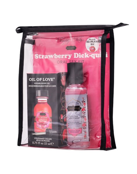Kama Sutra Oral Sex Cocktail Kit Strawberry Dick-Quiri 59 ml+22 ml