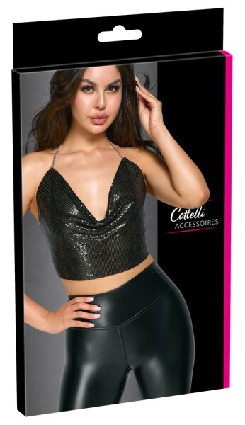Cottelli Collection Metall-Top schwarz
