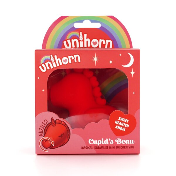 unihorn Cupids Beau Klitorisstimulator Rot 4,2 cm