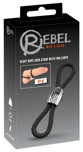 You2Toys Rebel Heavy Rope Cock Strap 2L