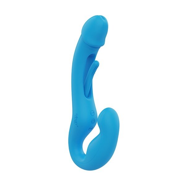 HoneyPlayBox Harmony Duo App-Controlled Strapless Strap-on Blue