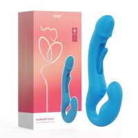 HoneyPlayBox Harmony Duo App-Controlled Strapless Strap-on Blue