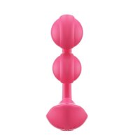 HoneyPlayBox Melody-Pressure Sensing App-Controlled Twin Balls Clit& G-spot Vibrator Magenta