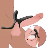 HoneyPlayBox Pleasure Pivot App-controlled Couples Vibrator Black