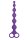 NMC 8 Inch Ribbed Silicone Anal Beads Purple