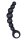 NMC 7 Inch Ribbed Silicone Anal Beads Black