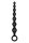 NMC 7 Inch Ribbed Silicone Anal Beads Black